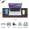 thumbnail image 5 of Long Mouse Pads for Desk,Colorful Geometric Striped Pattern Desk Mats on Top Of Desks, Desk Mouse Pad Extra Large with 3mm Non-Slip Base and Stitched Edge for Gaming,Office,Work,Home 31.5"x11.8", 5 of 6