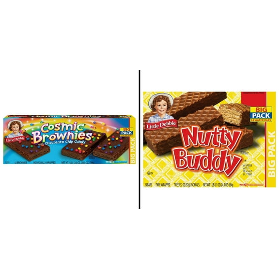 Little Debbie Cosmic Brownies 12 ct & Little Debbie Nutty Buddy 24 ct