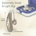 thumbnail image 3 of Delmicure Digital Hearing Aid for Seniors, Rechargeable, Dual Frequency Adjustments, Multi-Level Volume Control, VHP-1303 Single - Gold, 3 of 9