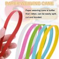 thumbnail image 4 of Uxcell 21.87 Yard Paper Weaving Cane 0.6" Wide 12-Ply Basket Making Supplies Light Brown, 4 of 7