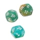 thumbnail image 4 of Juego de 3 dados astrológicos de 12 caras con purpurina y runas fáciles de leer para juegos de mesa, juguetes tipo 4, 4 of 14