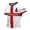 Brick Red, variant on TUOYUAN Mens England Football Print Short Sleeve T Shirt Soccer Fan Euro Summer Top,Dark Blue,SIZE:S
