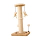 thumbnail image 3 of Rascador para gatos de interior, poste rascador para gatos, protector de muebles exclusivo con bolas colgantes, cuerda de sisal para gatos, 3 of 9