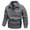 #Gray, variant on DPTALR Men's Solid Color Long Sleeve Lapel Suede Lambskin Jacket with Buttons ,Zipper ,Pocket,Black,XXXXXL