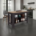 thumbnail image 2 of Cala Wide Kitchen Island with Spacious Prep Table Engineered Wood Multi-Color, 2 of 9