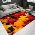 thumbnail image 3 of Autumn Leaves Rug, Dry Fall Leaves Rug, Fall Themed Rug, Leaf Area Rug, Autumn Leaves Modern Rug, Fall Leaves Design Rug, Leaf Decor Rug 2x3ft, 3 of 5