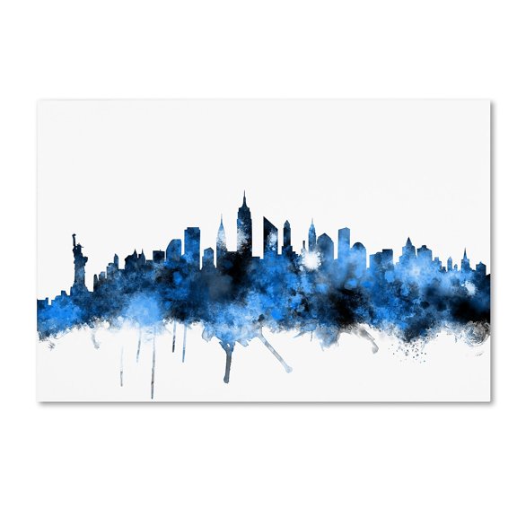"New York Skyline II" Canvas Art by Michael Tompsett