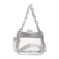 thumbnail image 2 of LJNYFDC Multifunctional Shoulder Bag Women Crossbody Chain Handle Rhinestones Inlay Transparent PVC Handbag Adjustable Straps, 2 of 7
