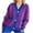 Purple, variant on Ashirexll Cardigan Sweaters for Women, Winter Sweaters for Women, Womens Color Block V-Neck Long Sleeve Knit Cardigan Sweater Jacket
