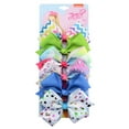 thumbnail image 1 of 6-Piece Grosgrain Hair Bows - Metal Clips, Rainbow Design & Handmade - Stylish Hair Accessories for Girls, 1 of 4
