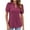 Red Summer Tops for Women_c, variant on HAPIMO Women' Plus Size Casual Loose Solid Color V-Neck Tees Elegant Blouses Fashion Clothes Summer Tops for Women Flowy Dressy Tunic Khaki L
