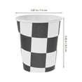 thumbnail image 3 of CIMAXIC Party 20Pcs Racing Party Disposable Cups Paper Checkered Cups Beverage Cups Tea Cups,3.27"X2.87"X2.87", 3 of 5