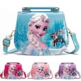 thumbnail image 5 of Frozen 2 Elsa Anna princess children's toys girl shoulder bag GS pink, 5 of 5