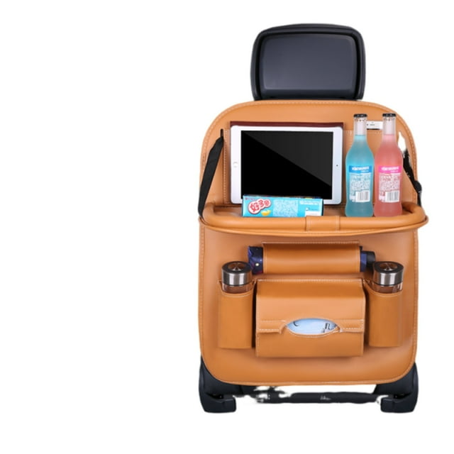 Sac de Rangement pour Siège Auto Sac Suspendu Siège Auto Sac de Rangement en Cuir pour Enfants Décoration de Table à Manger Pliante