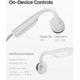 thumbnail image 3 of Restored Shokz OpenMove Bone Conduction Waterproof Bluetooth Headphones for Sports(Formerly Aeropex), White (Refurbished), 3 of 6
