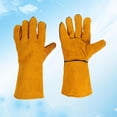 thumbnail image 3 of 1 par de guantes protectores de piel de vaca para apicultura, 3 of 3