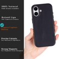 thumbnail image 5 of Blackbrook Funda De Cuero Para Iphone 17 - Arden Funda Delgada Hecha A Mano De Cuero De Plena Flor Compatible Con Magsafe Cámara Y Protección De Pantalla Elegante Caja De Regalo Negro, 5 of 5