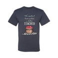 thumbnail image 2 of Wild Bobby, We CouldnÃ¢â‚¬â„¢t Have Picked a Better Teacher Apple Basket Pop Culture Men's Graphic T-Shirt, Vintage Heather Navy, 5XL, 2 of 3