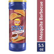 Lay's Stax Mesquite Barbecue Potato Chips, 5.5 oz Canister