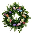 thumbnail image 2 of Corona de flores de Pascua, guirnaldas colgantes, guirnalda de flores artificiales decorativas Estilo A, 2 of 9