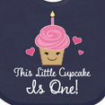 thumbnail image 4 of Inktastic 1st Birthday Cupcake Girls Cute Girls Baby Bib, 4 of 4