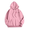 thumbnail image 5 of MHFRRA Sudadera con Capucha con Estampado de Letras para Un Uso Diario Cómodo, Ideal para Salidas Informales y Capas Elegantes Rosa, 5 of 5