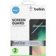 Belkin Genuine Anti-Smudge Trueclear Transparent Advanced Screen Protection For Nexus 7 Bonus 2 Pack Custom Fit Screen Protector