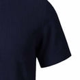 thumbnail image 5 of Yertdoel Men T-shirts Solid Color Short Sleeve Half Button Placket Mock Neck Shirts Soft Loose Comfortable Breathable Outdoor Hiking Cycling Tops, 5 of 6
