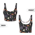 thumbnail image 5 of Lsque Mushrooms Printed Women'S Sports Bra, Compression, Moisture Wicking, High-Impact Sports Bra For Women,Supportive sports bra-XX-Large, 5 of 9