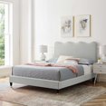 thumbnail image 3 of Modway Current Performance Velvet Queen Platform Bed, Multiple Colors, 3 of 3