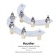 thumbnail image 5 of Accesorios para generadores, Puente rectificador de diodos Generador Puente rectificador Piezas de herramientas eléctricas Diseño a prueba de futuro, 5 of 7