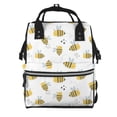 thumbnail image 1 of Fotbe Bee Mochila Maternidad - Lona de Sarga Impermeable, Mochila de Pañales de Gran Capacidad con Múltiples Bolsillos y Correas Ajustables, 1 of 6