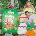 thumbnail image 4 of Clearance! Easter Decor Happy Easter Garden Flag 12x18 Inch Double Sided Outside, Easter Eggs Tree Bunny Holiday Yard Outdoor Flag, Easter Gifts for Friends, Under 10 Dollars!, 4 of 6