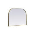 thumbnail image 5 of Elegant Decor Metal Frame Arch Mirror 42x30 Inch in Brass, 5 of 10