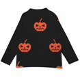 thumbnail image 4 of Women's Vintage Halloween Ghost Cardigan Sweater Crew Neck Button Down Floral Knit Casual Outerwear Jacket for Fall Winter, 4 of 5