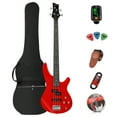 thumbnail image 6 of Electric Bass Guitar 4 Strings Full Size P Bass Beginner Kit Black for Starter with Gig Bag, Guitar Strap, and Guitar Cable, 6 of 7