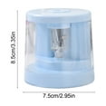 thumbnail image 3 of Hovmgk Automatic Pencil Sharpener, USB Rechargeable Electric Sharpener, Compact Design for Students & Artists, Portable Plastic Sharpener with Spare Blades & Charging Cable, Light Blue/Pink, 3 of 6