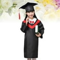thumbnail image 2 of Miangastore 1 Ensemble Robe de Collation des Grades pour Enfants Robe de Cape Costumes Cosplay pour Enfants (Col Rouge avec et Certificat de Maternelle 140cm), 2 of 8