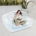 thumbnail image 5 of 70.9*35.43 Freestanding Modern Rectangular Clear Portable Inflatable Inflatable Double Person Sofa, 5 of 17