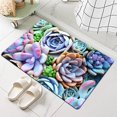 thumbnail image 6 of Earth Bath Mat,Colorful Plants Succulents Non-Slip Volume Super Absorbent Fast Drying for Bathroom Kitchen Door mat,Eco-Friendly Easy to Clean 16×24Inch (40 * 60cm), 6 of 6
