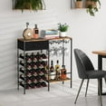 thumbnail image 6 of Freestanding Wine Rack with Glass Holder, Home  Cabinet for Kitchen, Dining Room, Living Room, 6 of 6