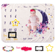 thumbnail image 3 of Manta de hito para bebé, diadema, corona de flores, fondo de terciopelo, manta para bebé, manta conmemorativa de crecimiento, 3 of 5