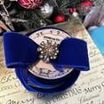 thumbnail image 3 of Royal Blue Velvet Wired Ribbon - 2 1/2" x 25 Yards, Memorial Day, Wedding, 4th of July, Bows, Anniversary, Birthday, Wreath, Christmas, 3 of 5