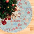 thumbnail image 5 of FMSHPON Valentine's Day Mother's Day Red Heart Love Xmas Christmas Tree Skirt Stand Mat for Holiday Party Decoration Indoor Outdoor 36 inches, 5 of 6