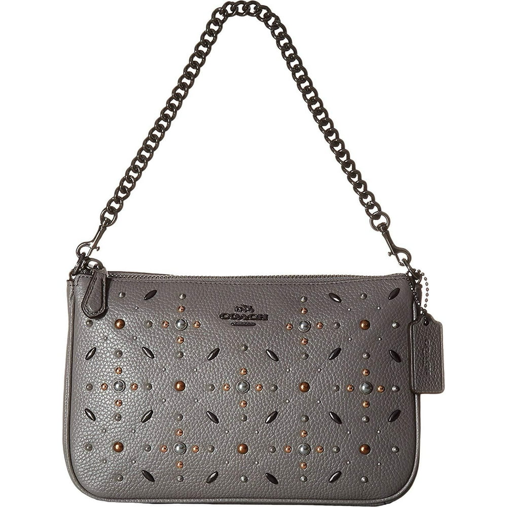 COACH Womens Nolita Wristlet 19 with Prairie Rivets Detail - Walmart ...