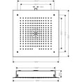 thumbnail image 4 of Hansgrohe 26255 Raindance 1.8 (GPM) Single Function Rain Shower Head Trim Only - Chrome, 4 of 4
