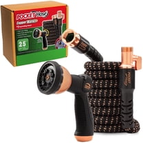 Pocket Hose Copper Bullet 25ft Expandable Garden Hose With Thumb Spray Nozzle