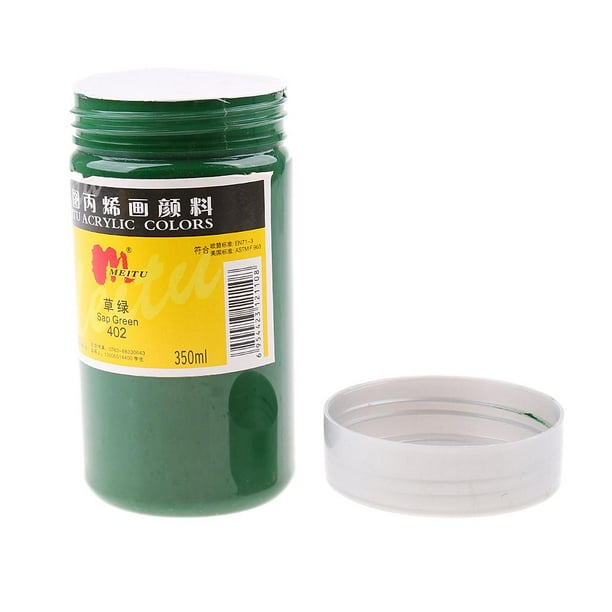 Pintura acrílica en miniatura de 350 ml para modelos, kits de aviones, Verde savia
