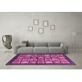 thumbnail image 3 of Ahgly Company Indoor Round Abstract Pink Modern Area Rugs, 6' Round, 3 of 4