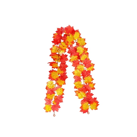 Fall Maple Leaves Vines, 5.7ft Artificial Maple Leaf Autumn Garland, Hanging Table Decorations for Front Door Halloween Thanksgiving Decor